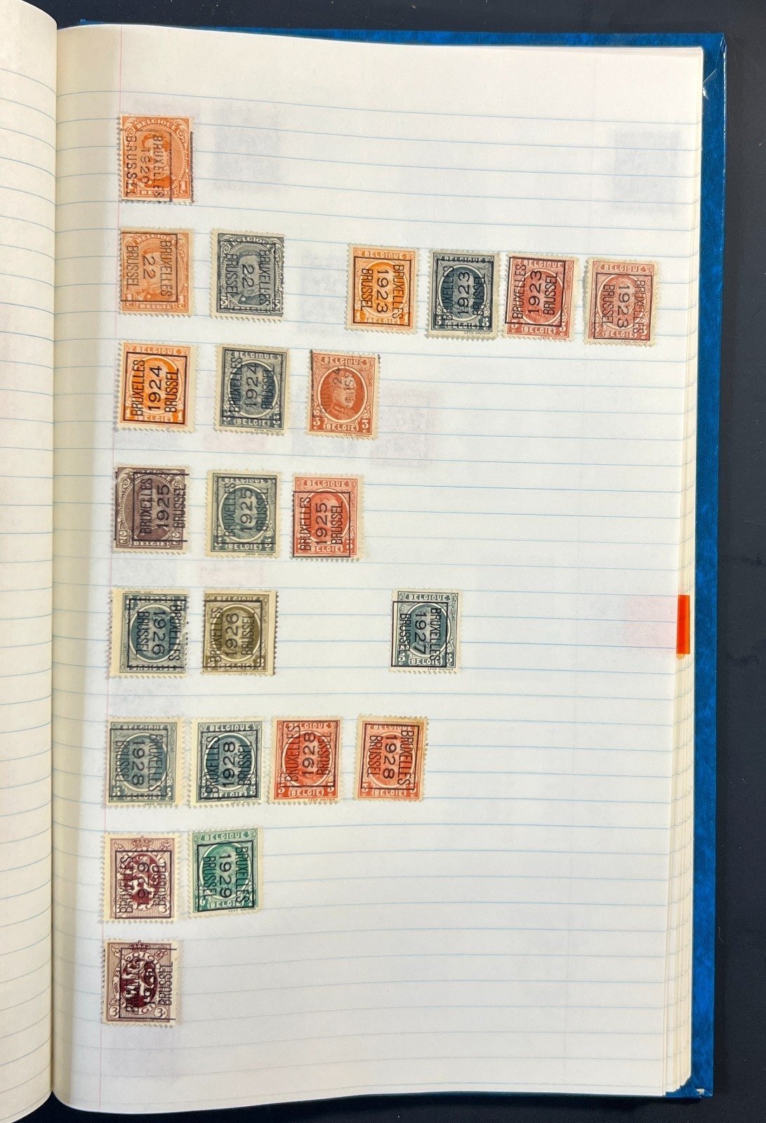 Fiume Belgium Libya Stamp Collection Stock Book Mint & Used $1068CV ZAYIX