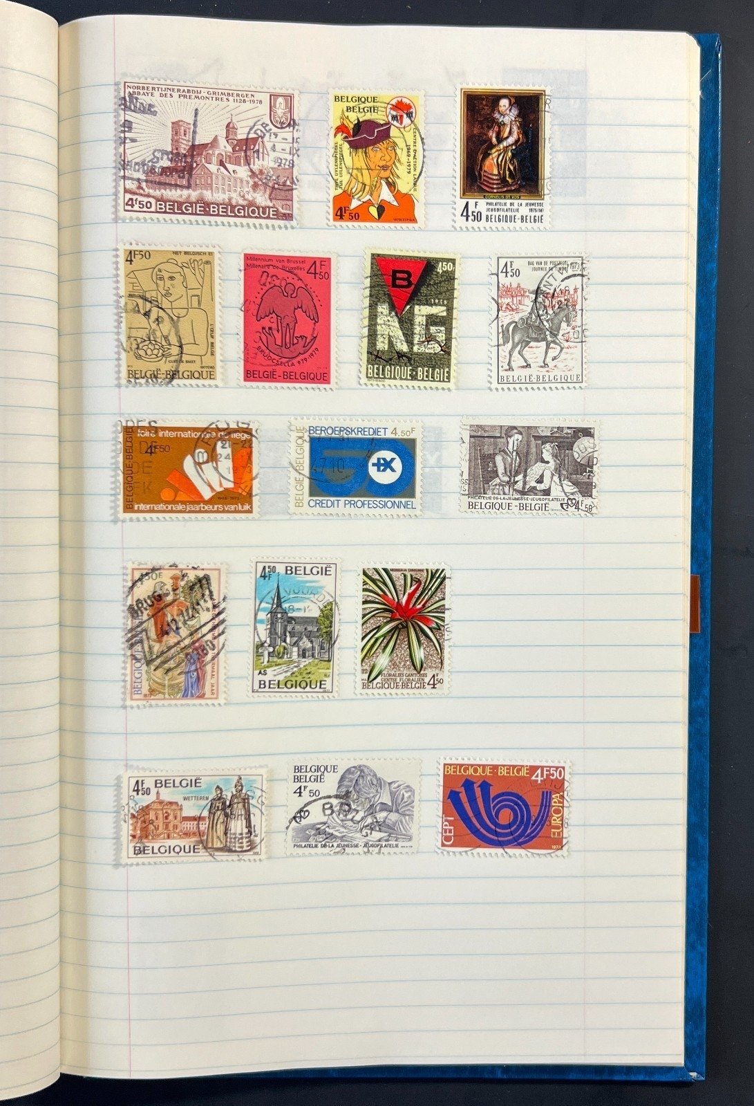 Fiume Belgium Libya Stamp Collection Stock Book Mint & Used $1068CV ZAYIX