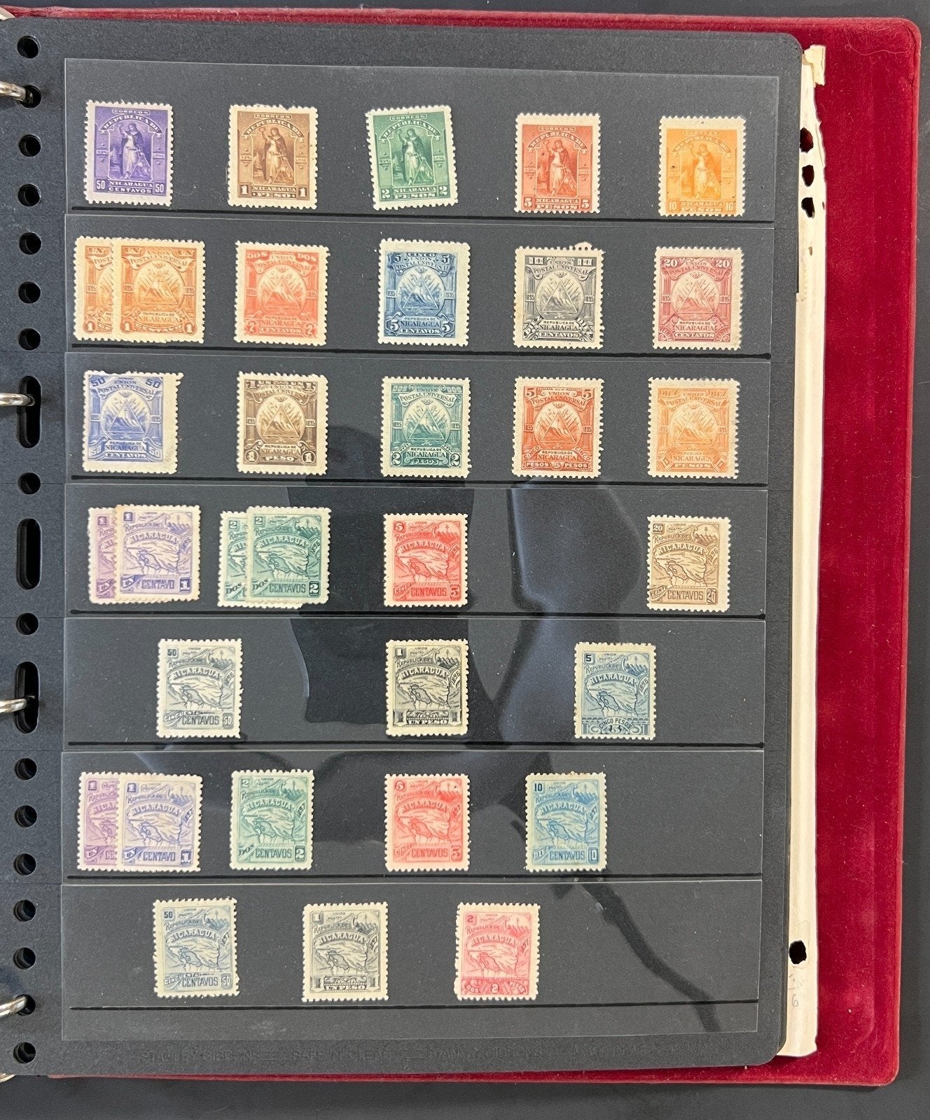 Nicaragua Stamp Collection Stock Book Mint & Used Hundreds of Stamps ZAYIX