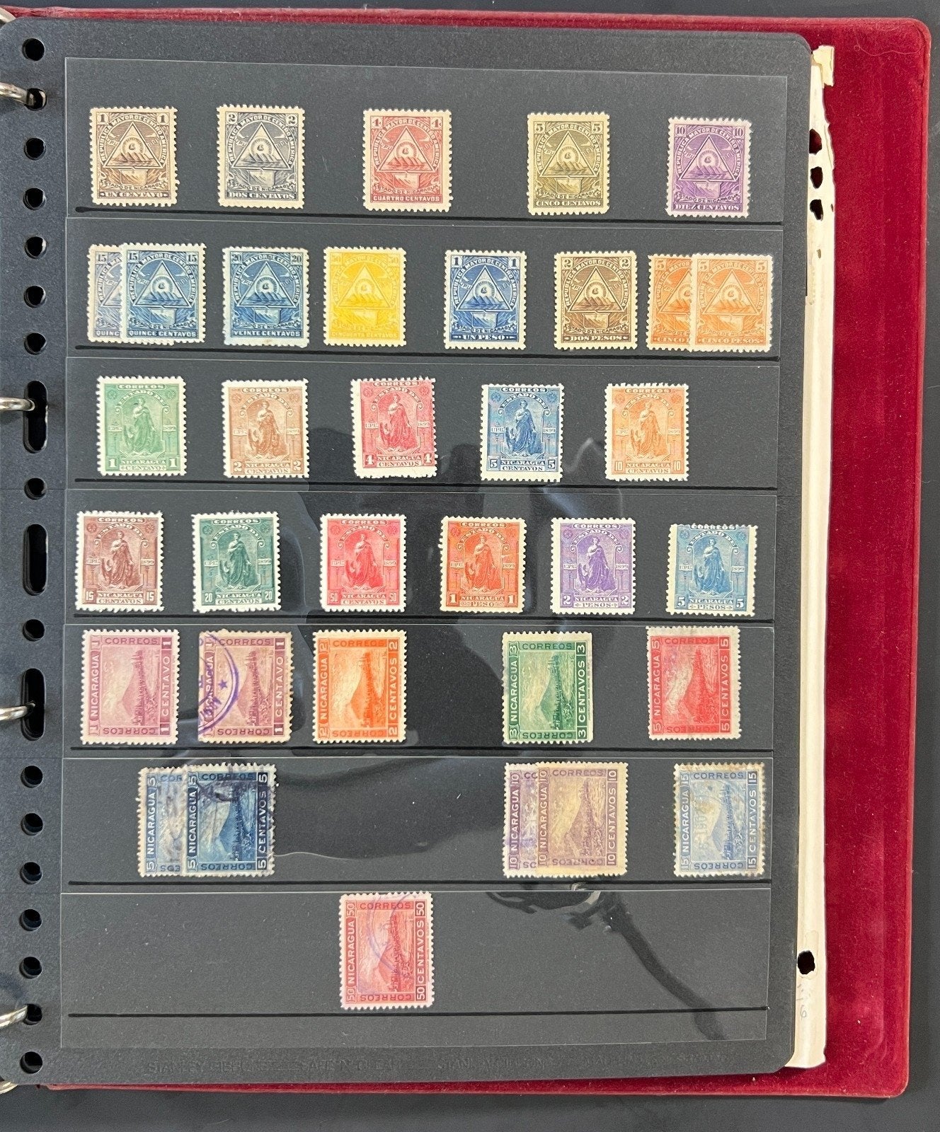 Nicaragua Stamp Collection Stock Book Mint & Used Hundreds of Stamps ZAYIX