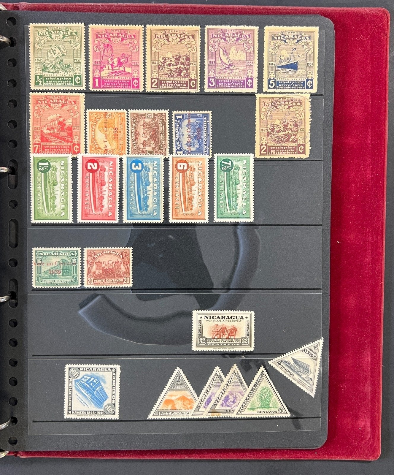 Nicaragua Stamp Collection Stock Book Mint & Used Hundreds of Stamps ZAYIX