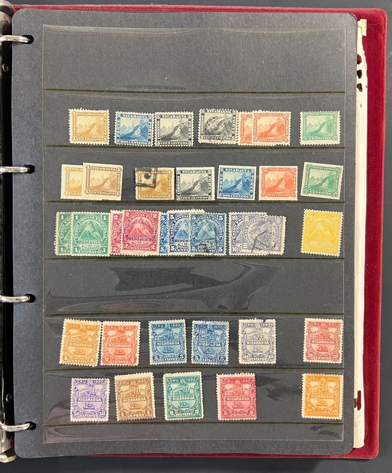 Nicaragua Stamp Collection Stock Book Mint & Used Hundreds of Stamps ZAYIX