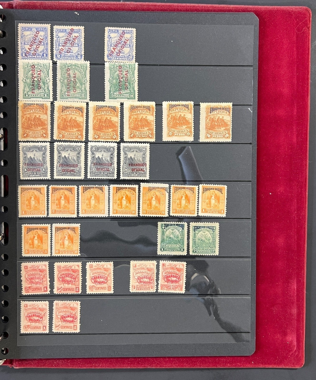 Nicaragua Stamp Collection Stock Book Mint & Used Hundreds of Stamps ZAYIX