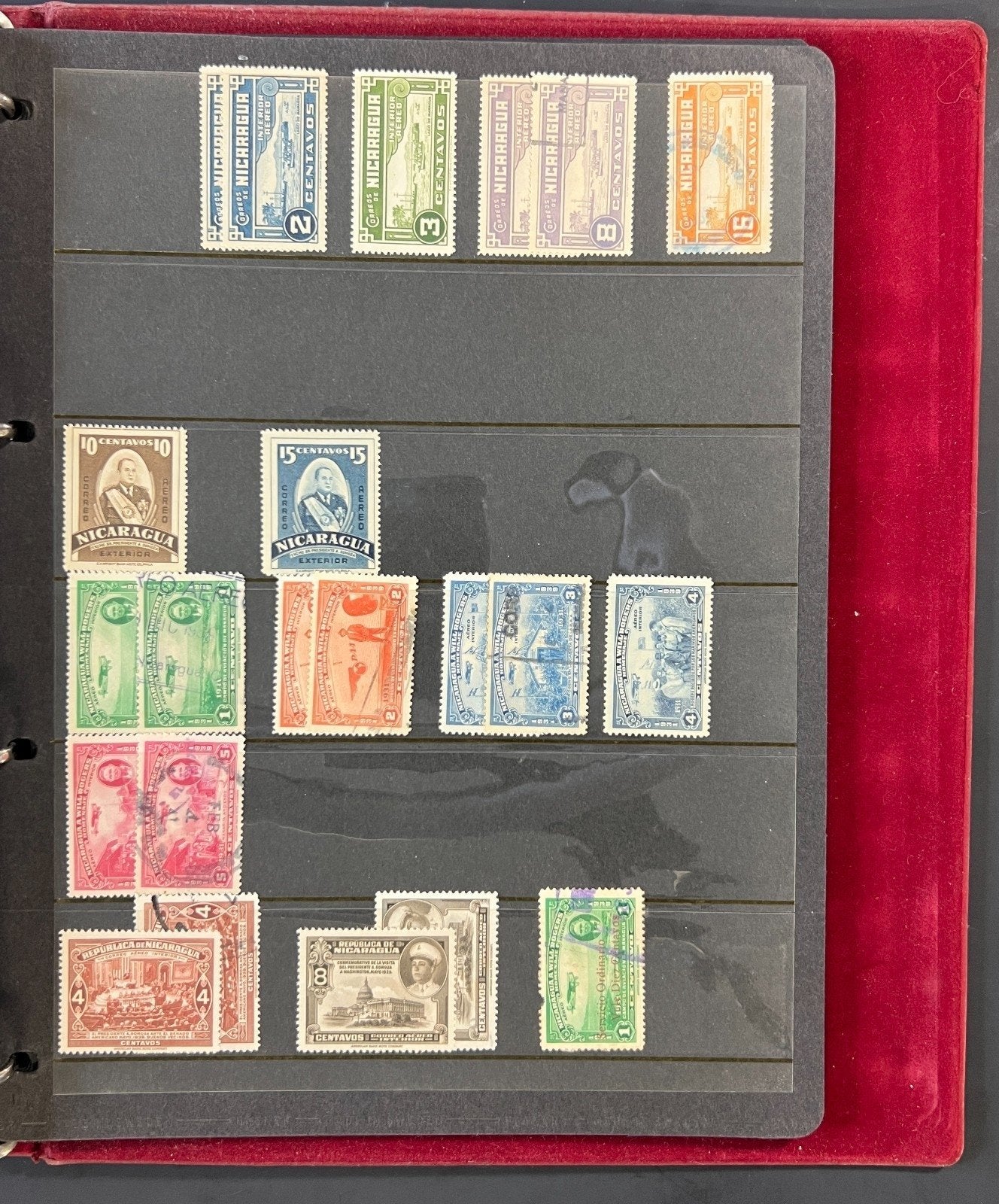 Nicaragua Stamp Collection Stock Book Mint & Used Hundreds of Stamps ZAYIX
