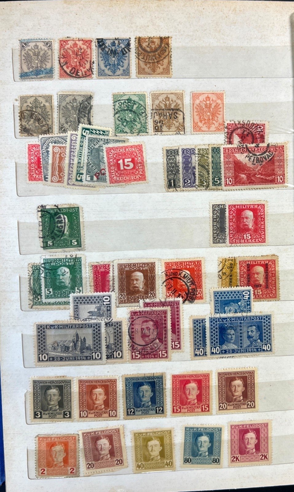 Austria & Offices Bosnia & Herzegovina Stamp Collection Stock Book Used ZAYIX