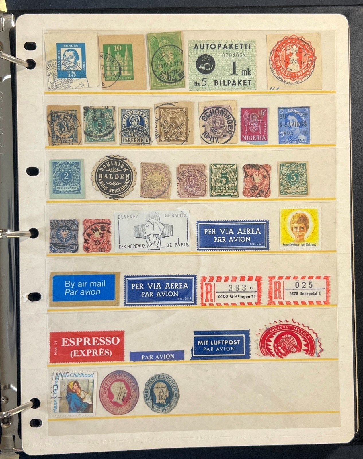 World Locals Revenues Back of Book Seals Stamp Collection Album Mint&Used ZAYIX