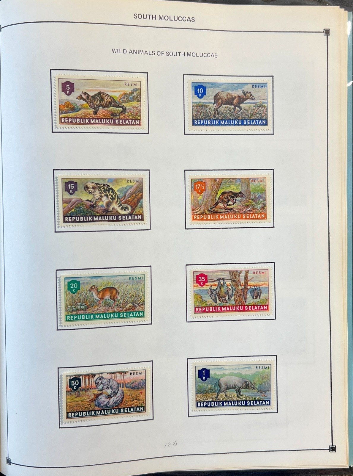 South Moluccas Stamp Collection Illustrated Historical Album ZAYIX