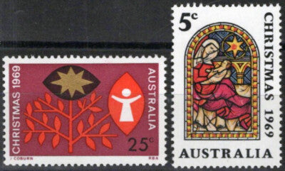 Australia 466-467 MNH Christmas Tree of Life Nativity ZAYIX 090823S50M