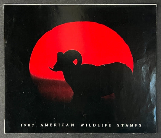 US 2286-2335 Mint Sheet (MNH) American Wildlife with Folder 22-Cent 1987 ZAYIX