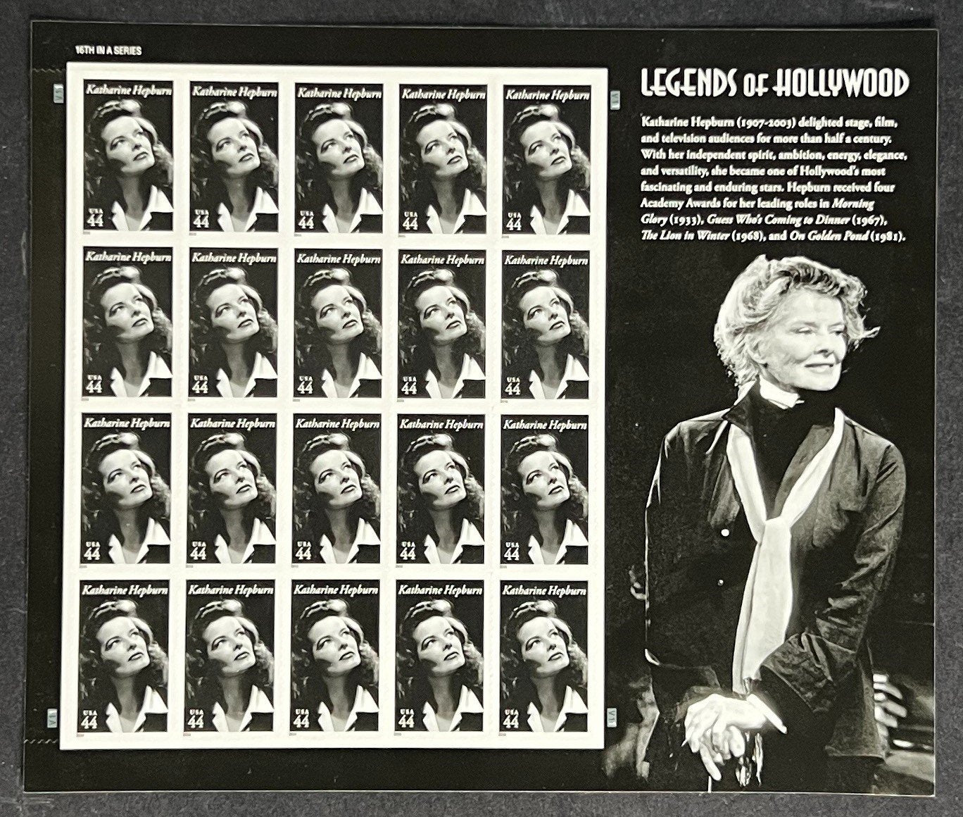 US 4461 Mint Sheet (MNH) Katherine Hepburn Hollywood 44-Cent 2010 ZAYIX
