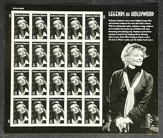 US 4461 Mint Sheet (MNH) Katherine Hepburn Hollywood 44-Cent 2010 ZAYIX