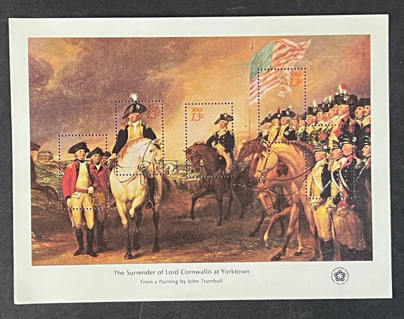 US 1686 Mint Sheet (MNH) Surrender of Cornwallis at Yorktown 13-Cent 1976 ZAYIX