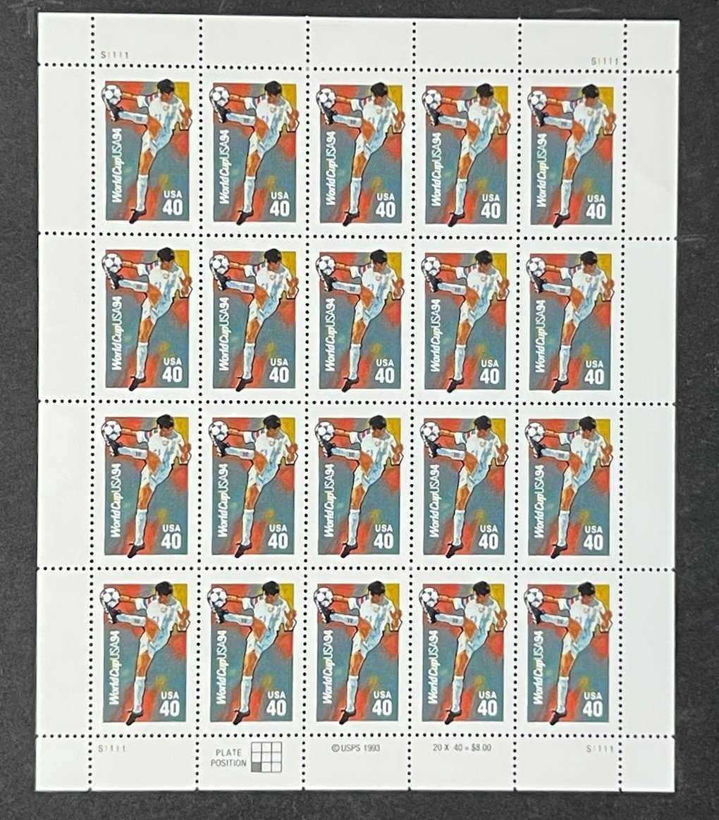 US 2835 Mint Sheet (MNH) World Cup Soccer 40-Cent 1994 ZAYIX