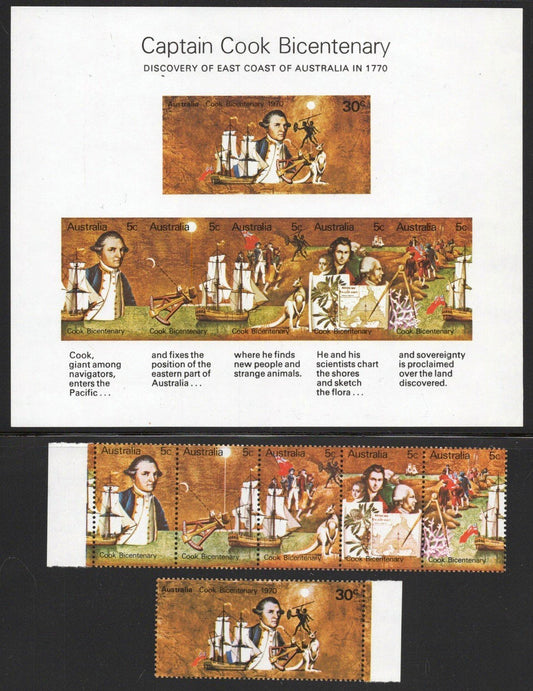 Australia 477-482a MNH Captain Cook Ships Exploration ZAYIX 090223SM23