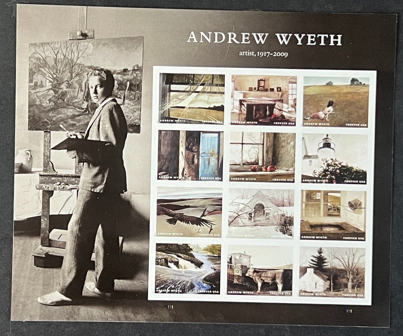 US 5212 Mint Sheet (MNH) Andrew Wyeth Realist Painter Forever Stamp 2017 ZAYIX