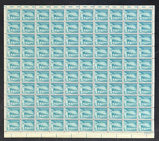 US 1031A Mint Sheet (MNH) Palace of the Governors 1.25-Cent 1960 ZAYIX