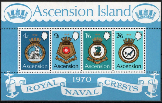 Ascension Island 137a MNH Naval Coat of Arms Military ZAYIX 090223SM22M