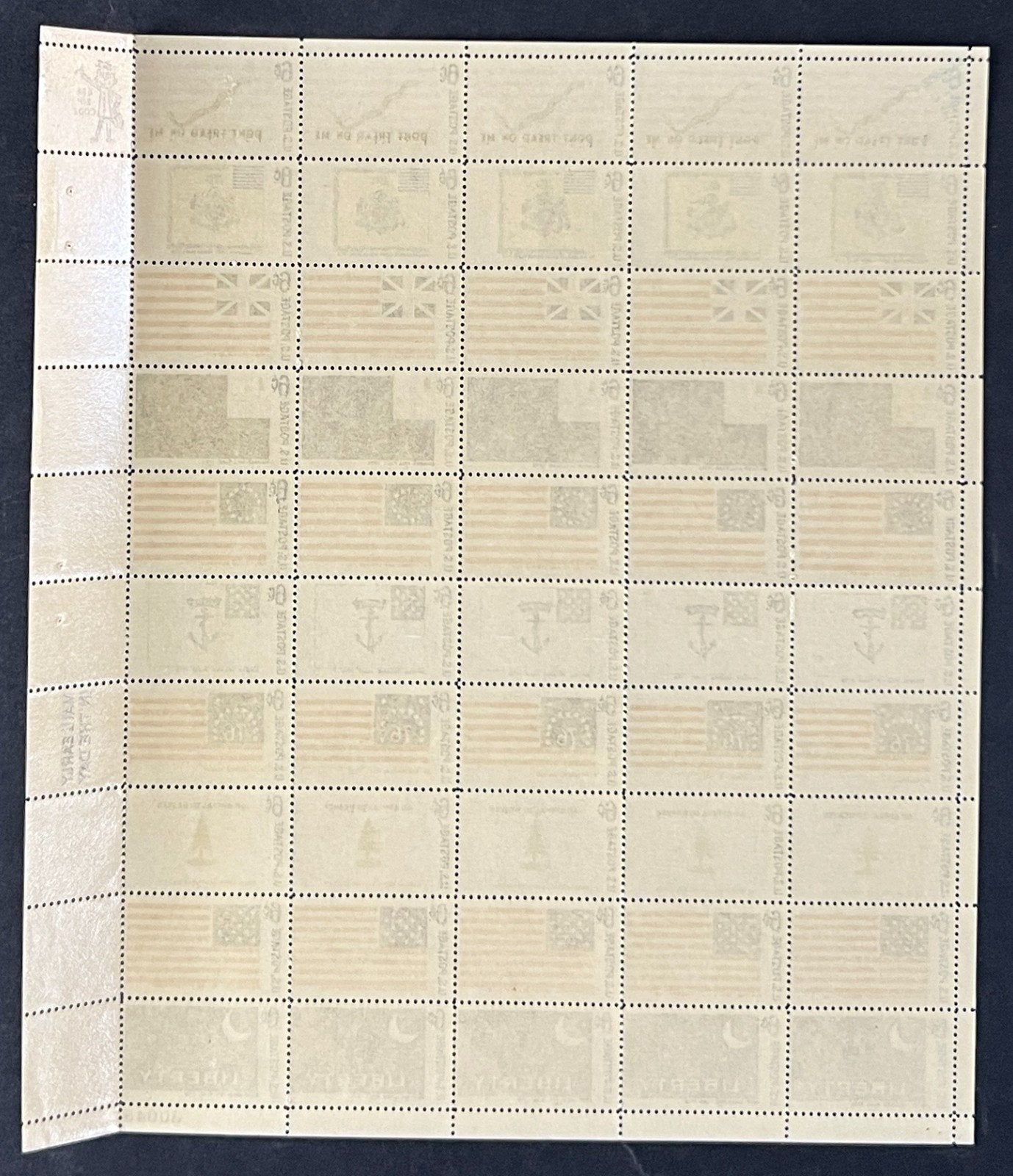 US 1345-354 Mint Sheet (MNH) Historic American Flags 6-Cent 1968 ZAYIX
