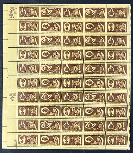 US 1456-1459 Mint Sheet (MNH) Colonial Craftsman 8-Cent 1972 ZAYIX