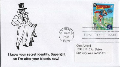 US 4084 FDC DC Comics Supergirl General Images Cachet ZAYIX 051122SM122