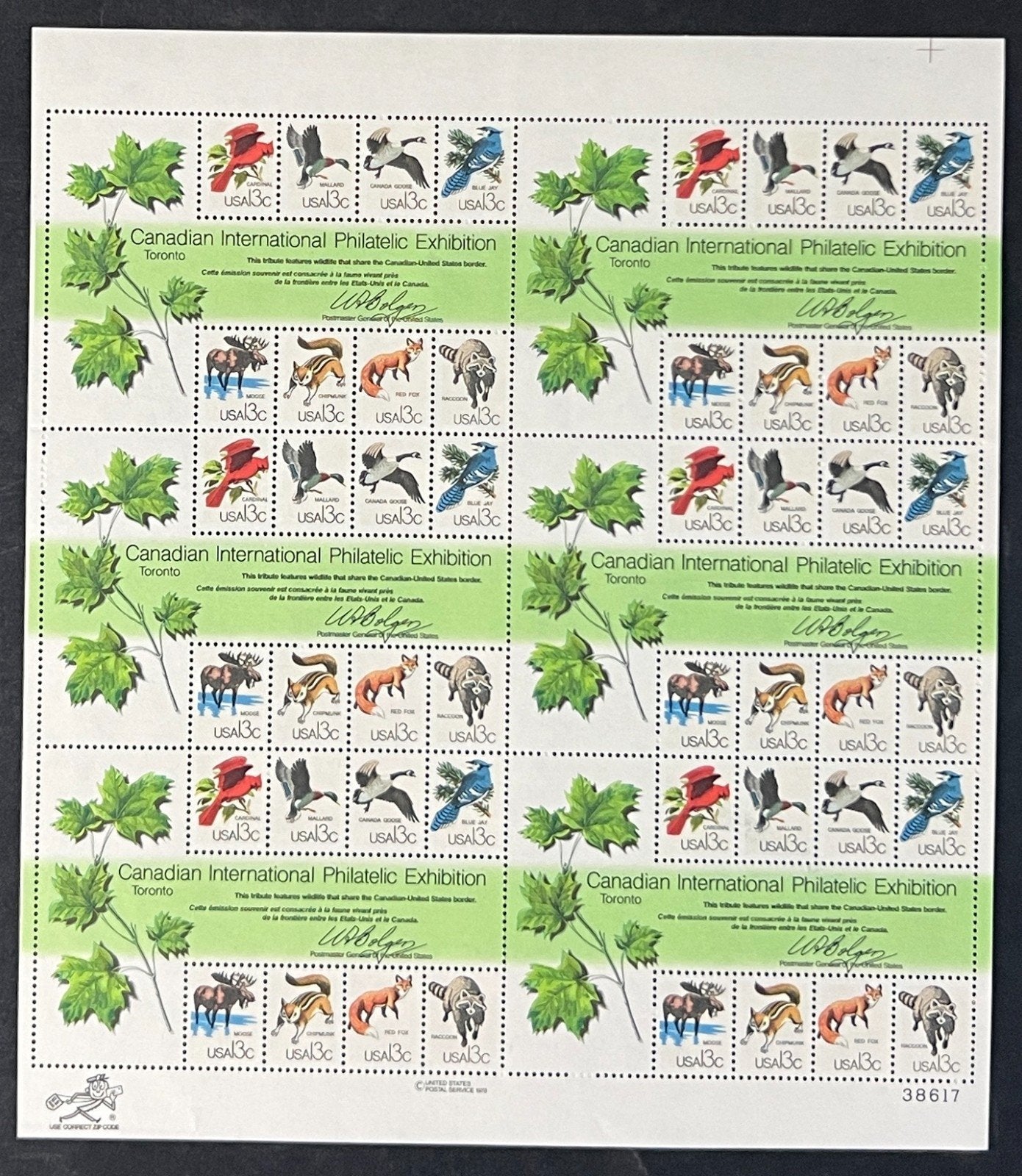 US 1757 Mint Sheet (MNH) CAPEX '78 13-Cent 1978 ZAYIX