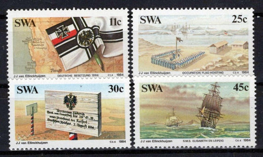 South West Africa SWA 528-531 MNH Flags Ships Maps Zayix Stamps 0325S0141M
