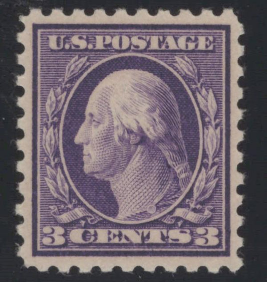 US 464 MNH XF Grade 90 1917 3c violet, Type 1 Washington Perf 10 ZAYIX