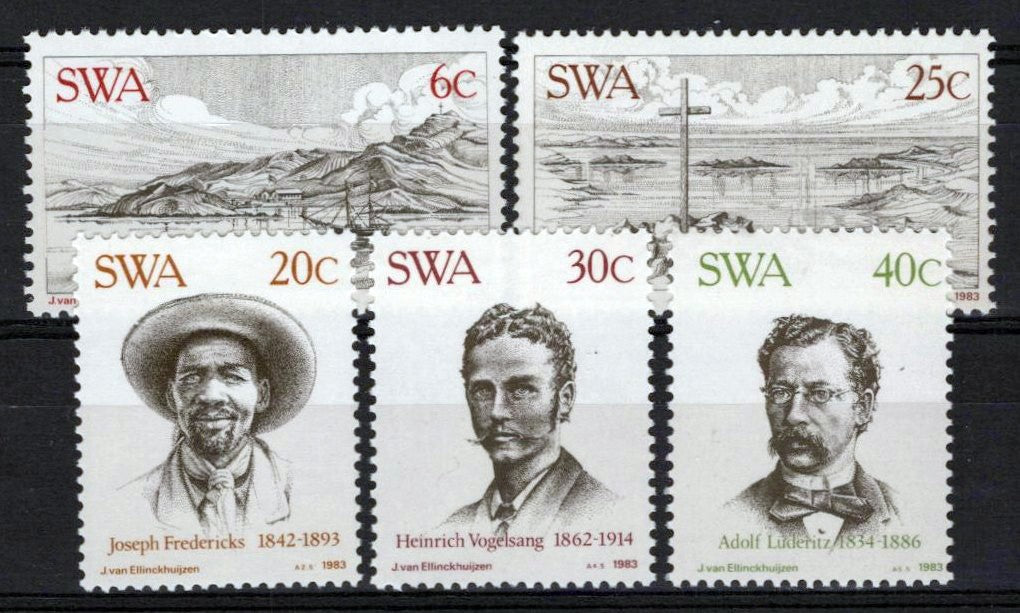 South West Africa SWA 503-507 MNH Explorers Ships Zayix Stamps 0325S0144M