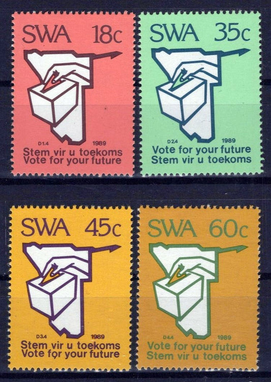 South West Africa SWA 622-625 MNH Suffrage UN Resolution Zayix Stamps 0325S0150M