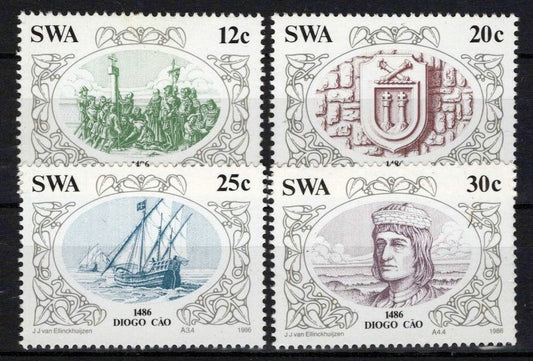 South West Africa SWA 552-555 MNH Ships Explorers Zayix Stamps 0325S0152M