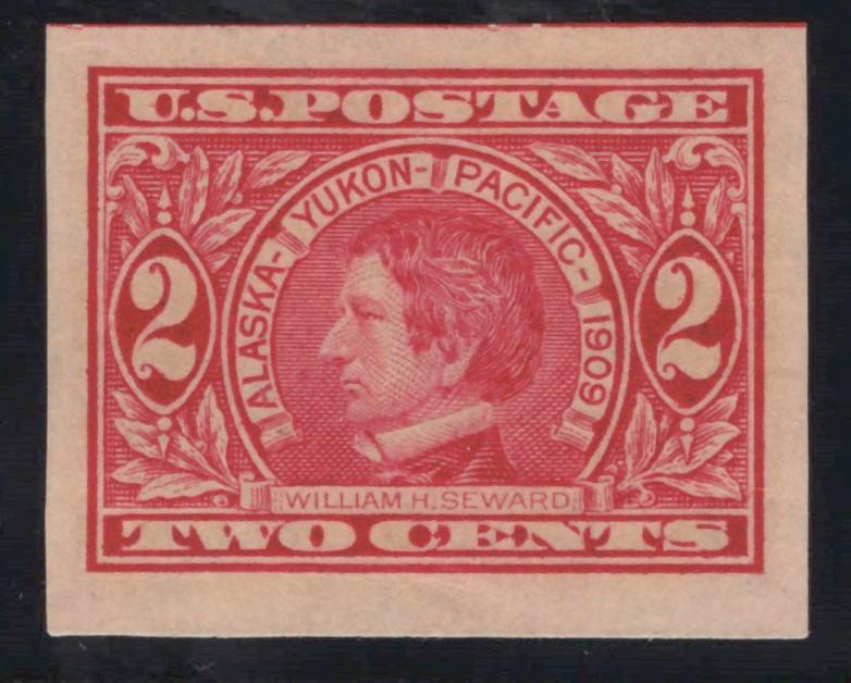 US 371 MNH XF Grade 90 PSAG cert imperf 2c carmine Seeward ZAYIX