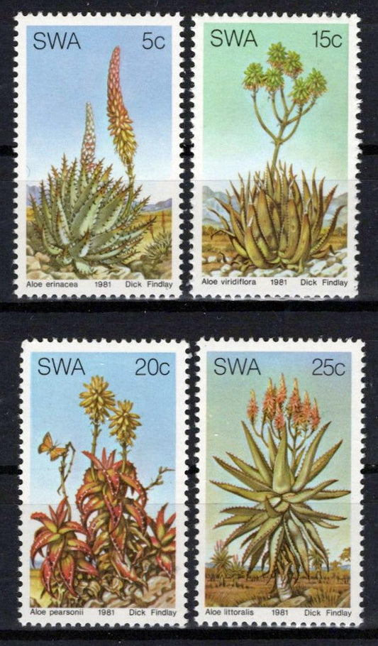South West Africa SWA 475-478 MNH Aloe Plants Zayix Stamps 0325S0156M