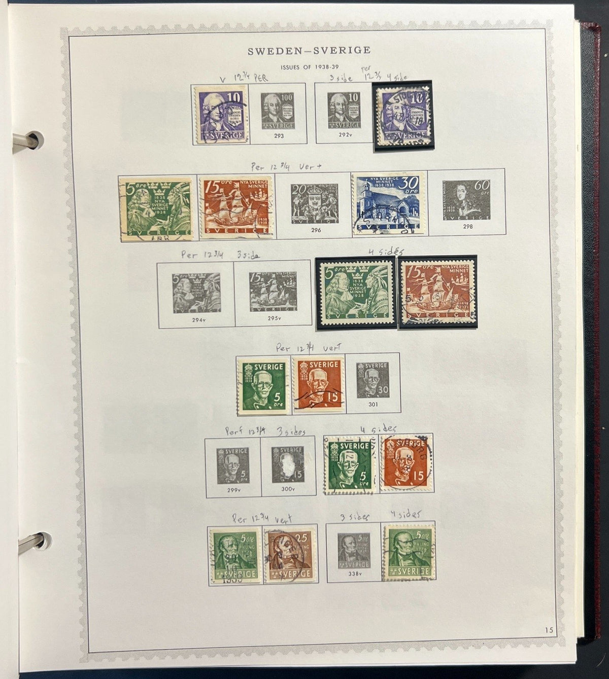 Sweden Stamp Collection Minkus Specialty Album Used ZAYIX