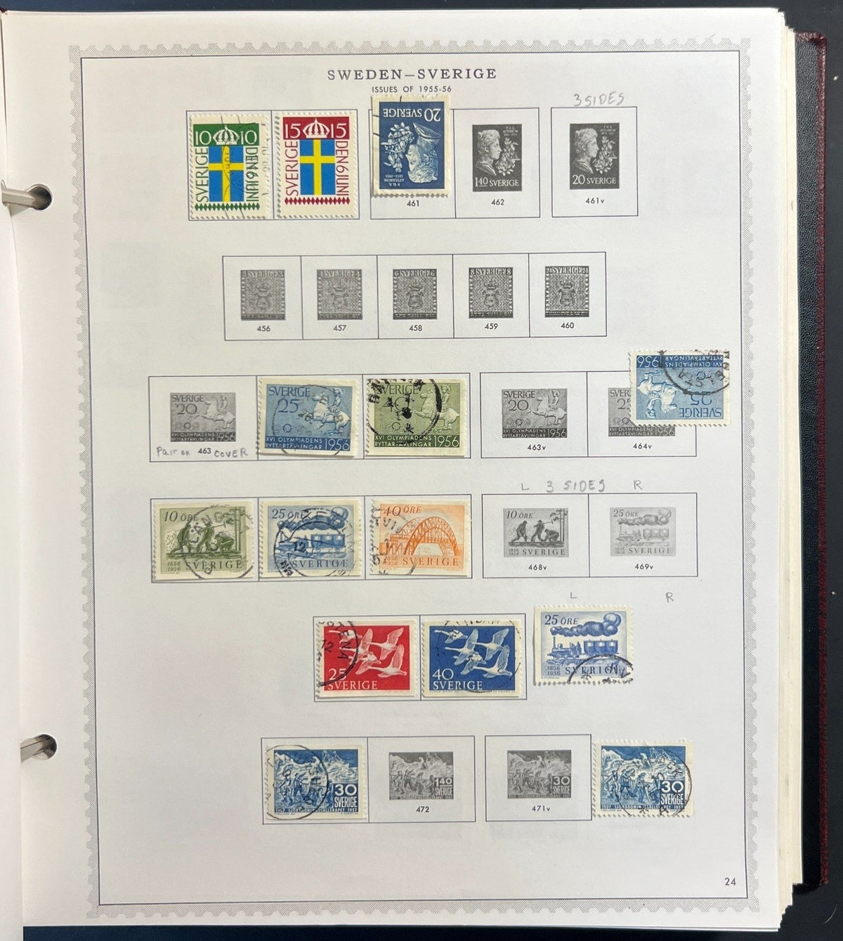 Sweden Stamp Collection Minkus Specialty Album Used ZAYIX