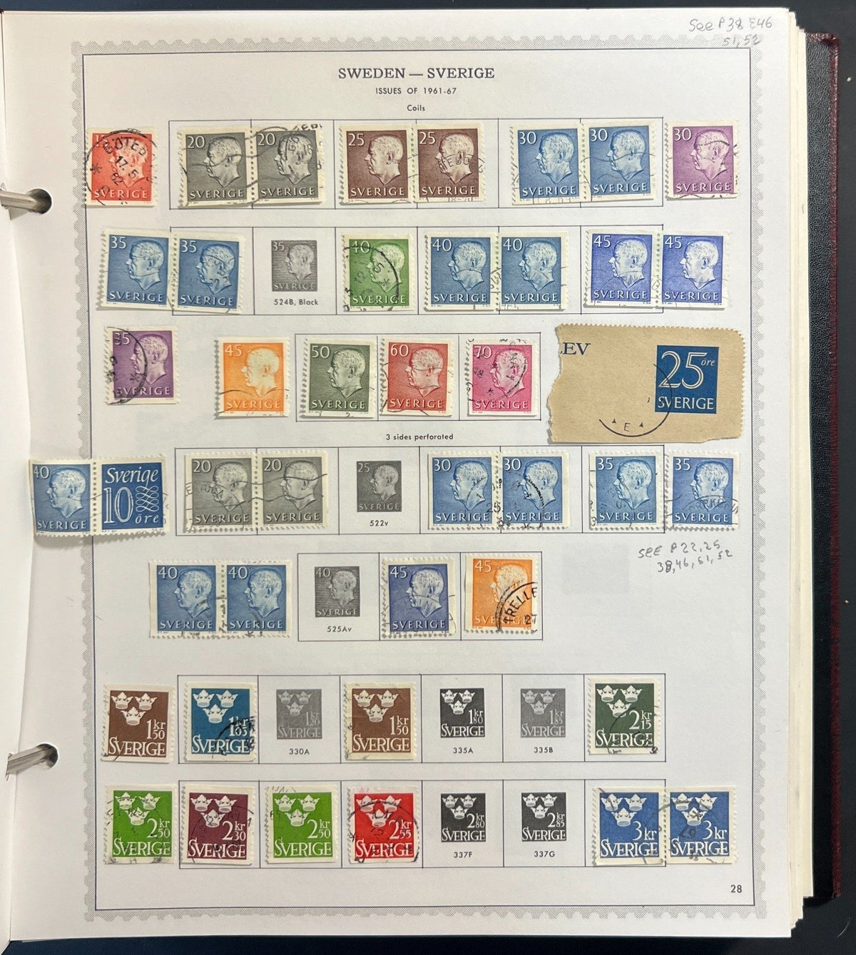 Sweden Stamp Collection Minkus Specialty Album Used ZAYIX