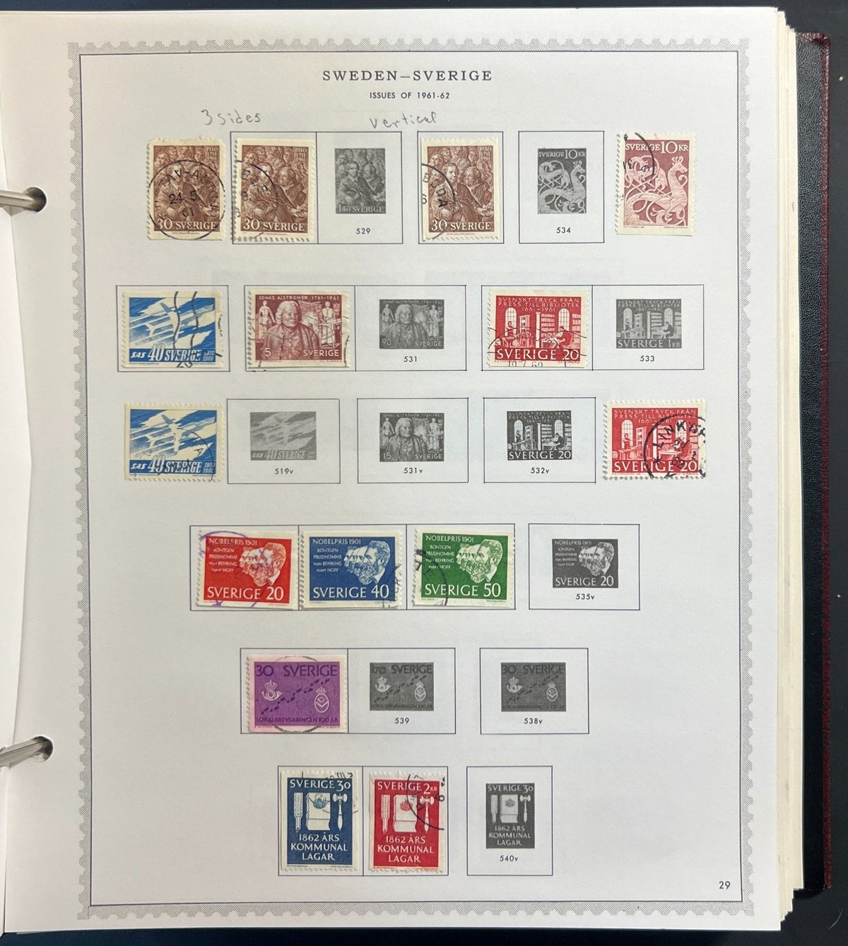 Sweden Stamp Collection Minkus Specialty Album Used ZAYIX