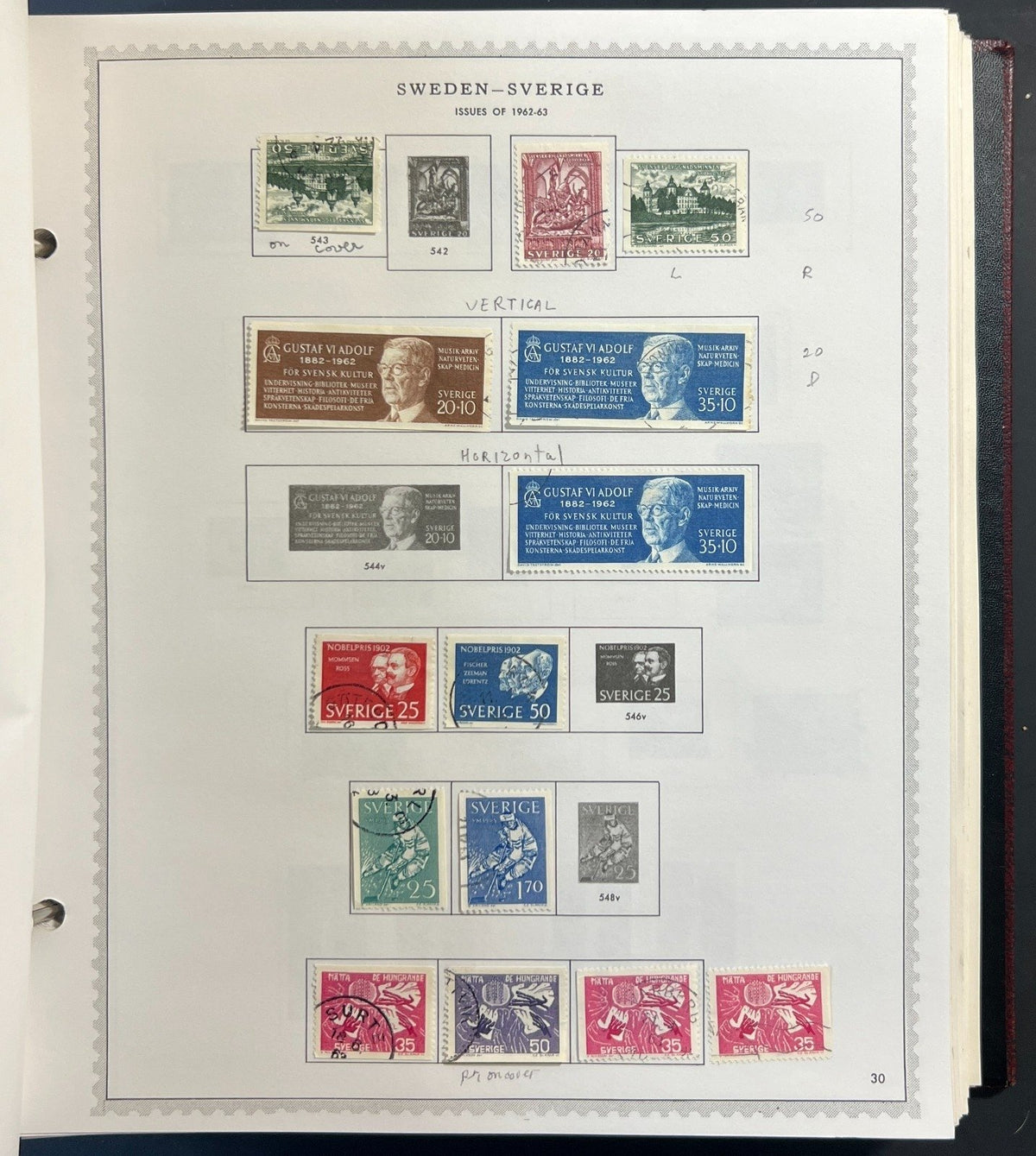 Sweden Stamp Collection Minkus Specialty Album Used ZAYIX