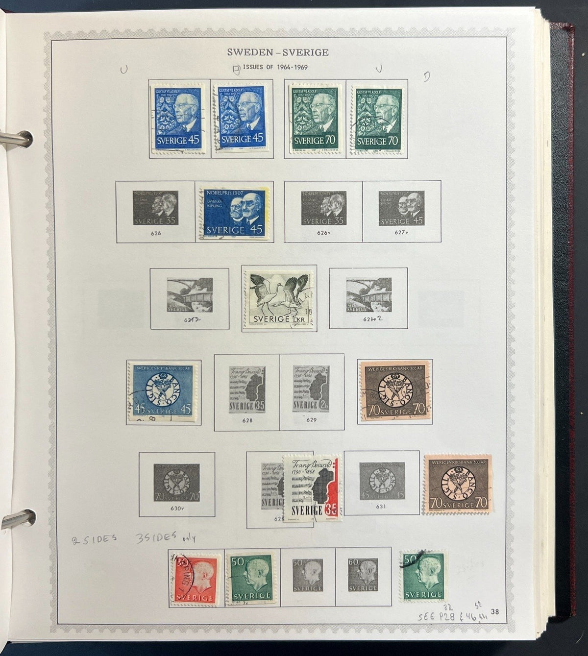 Sweden Stamp Collection Minkus Specialty Album Used ZAYIX