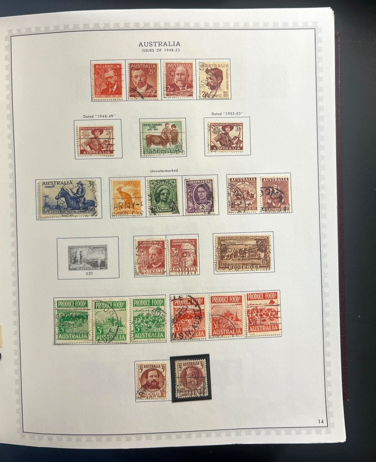 Australia & New Zealand Stamp Collection Minkus Specialty Album Used ZAYIX