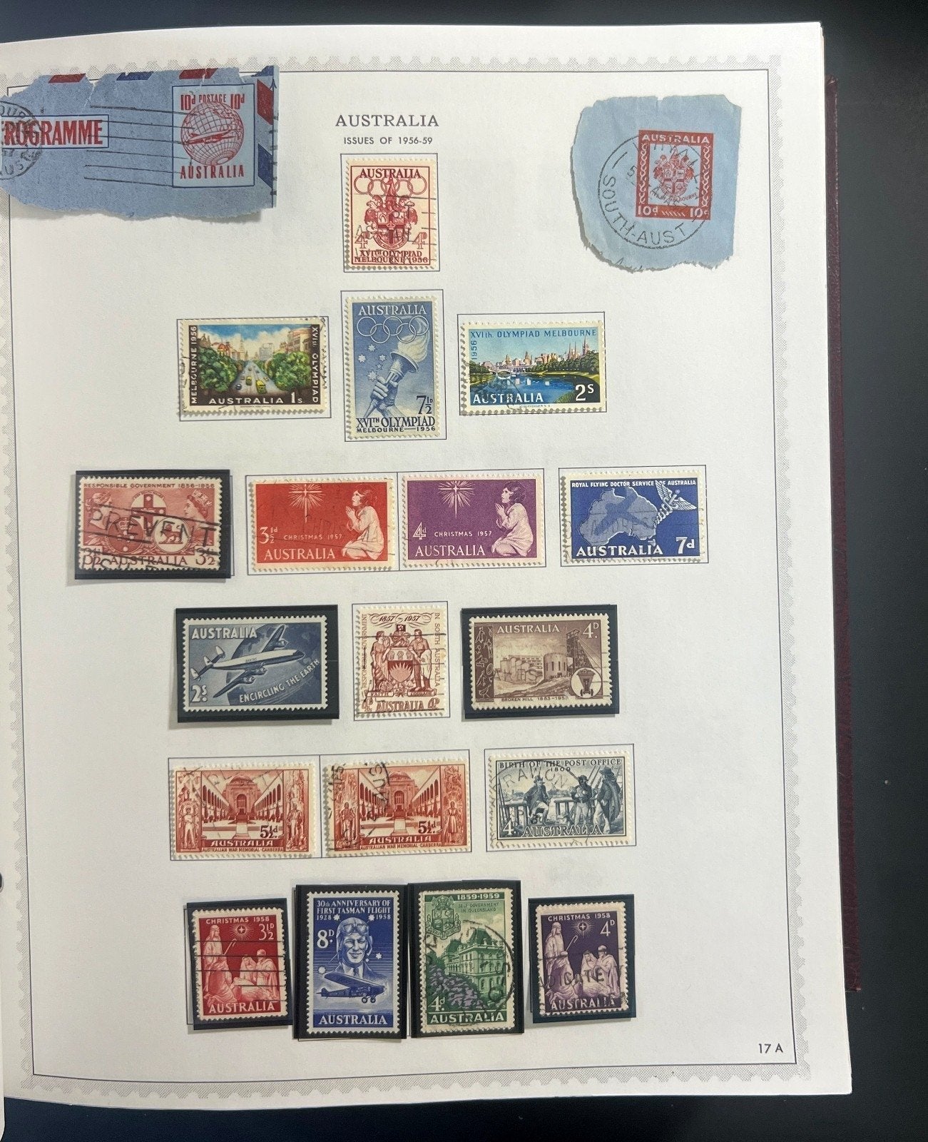 Australia & New Zealand Stamp Collection Minkus Specialty Album Used ZAYIX