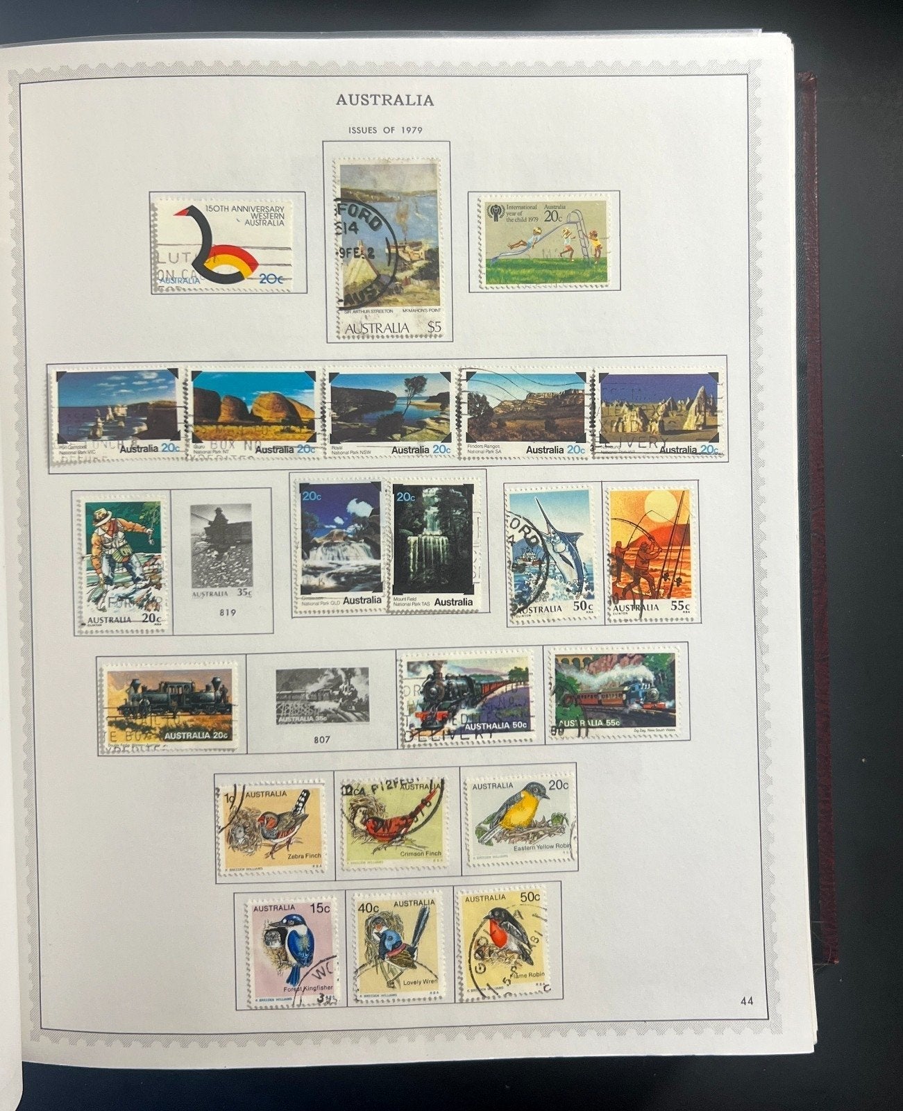 Australia & New Zealand Stamp Collection Minkus Specialty Album Used ZAYIX