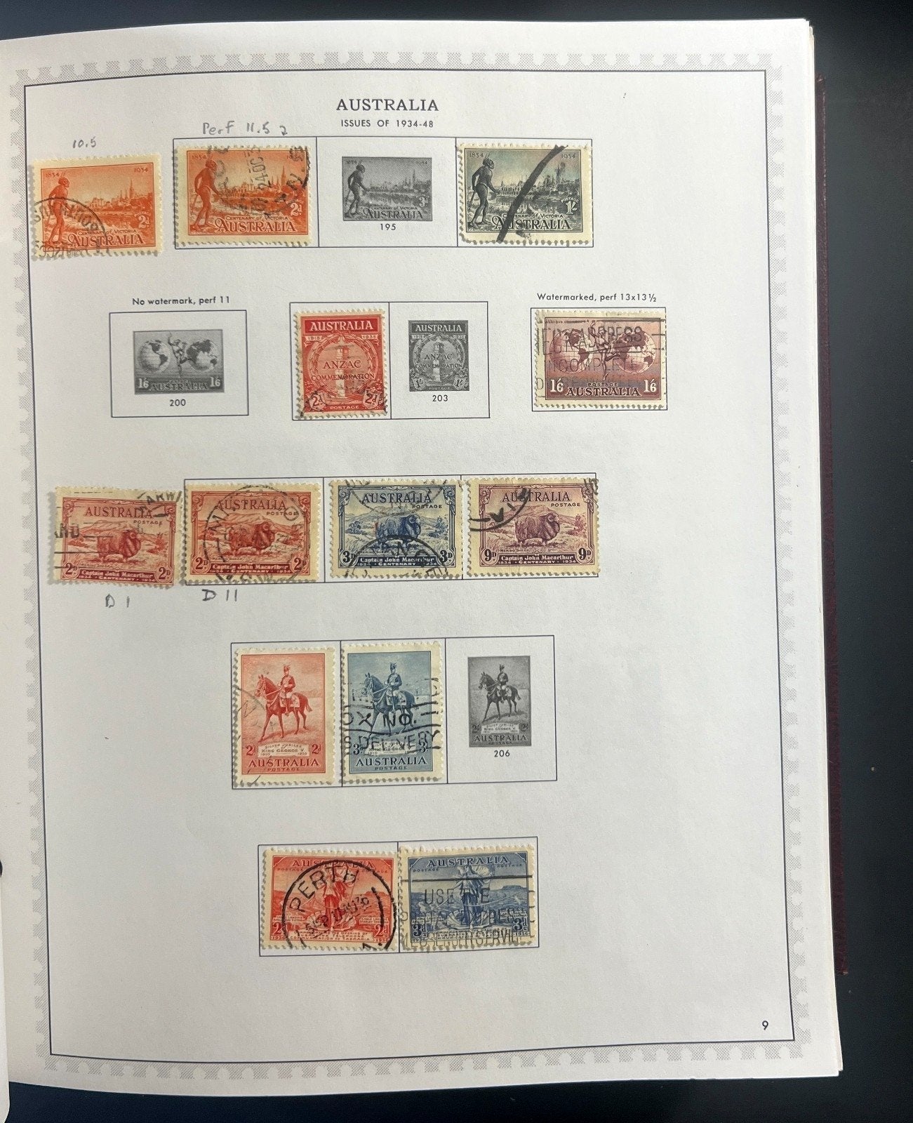 Australia & New Zealand Stamp Collection Minkus Specialty Album Used ZAYIX