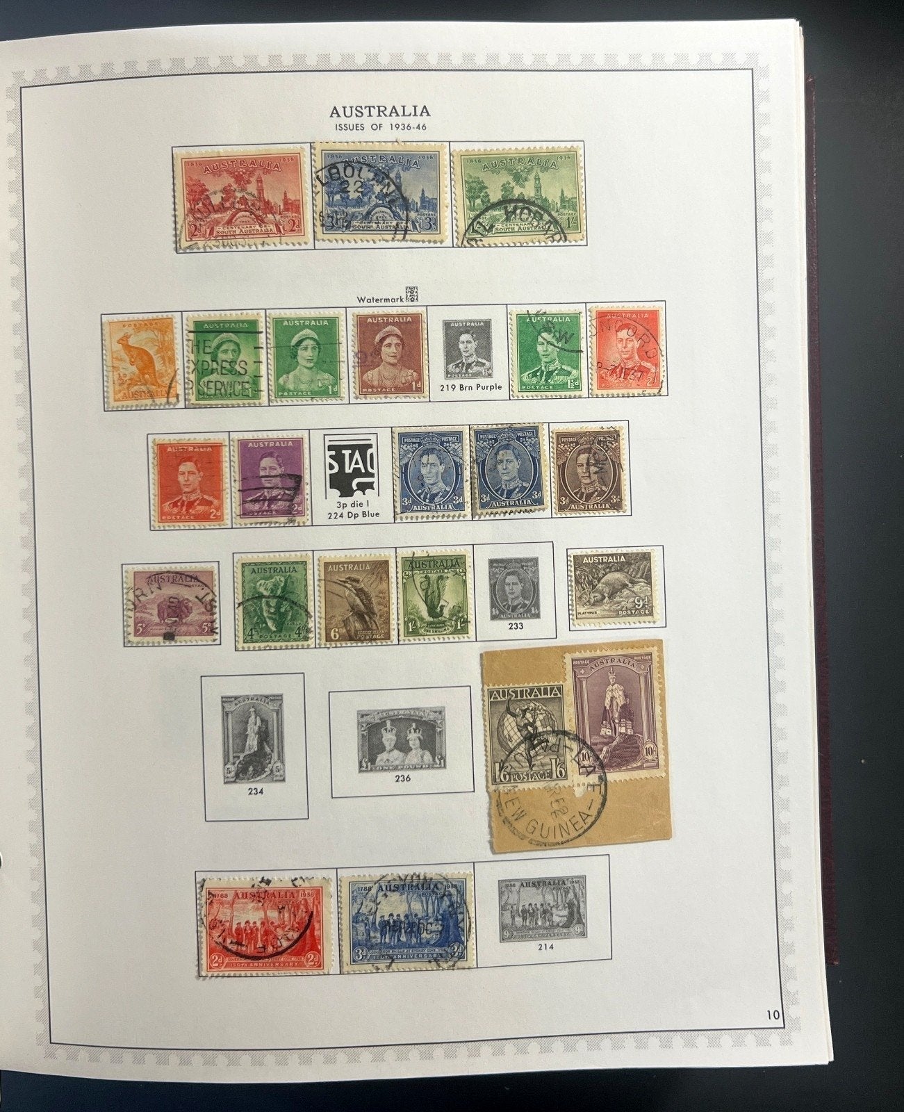 Australia & New Zealand Stamp Collection Minkus Specialty Album Used ZAYIX