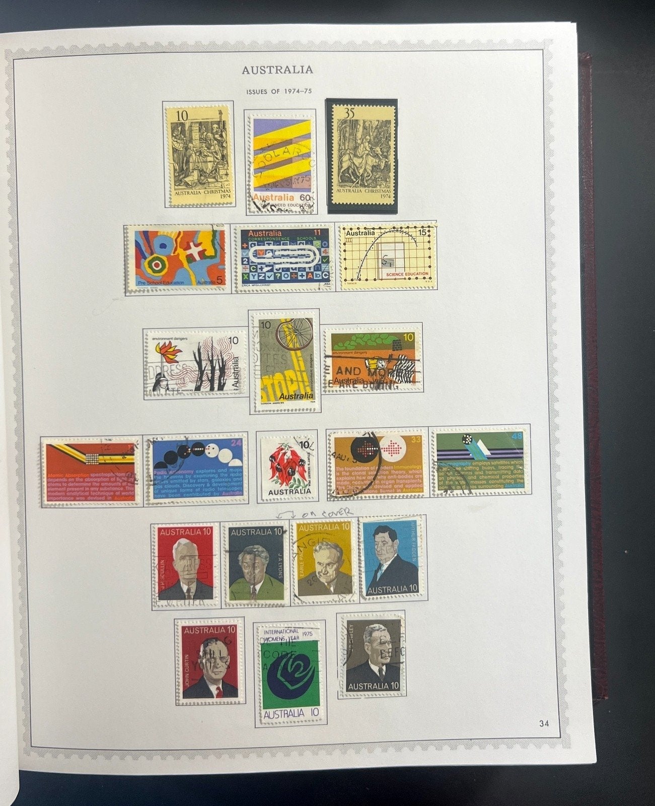 Australia & New Zealand Stamp Collection Minkus Specialty Album Used ZAYIX
