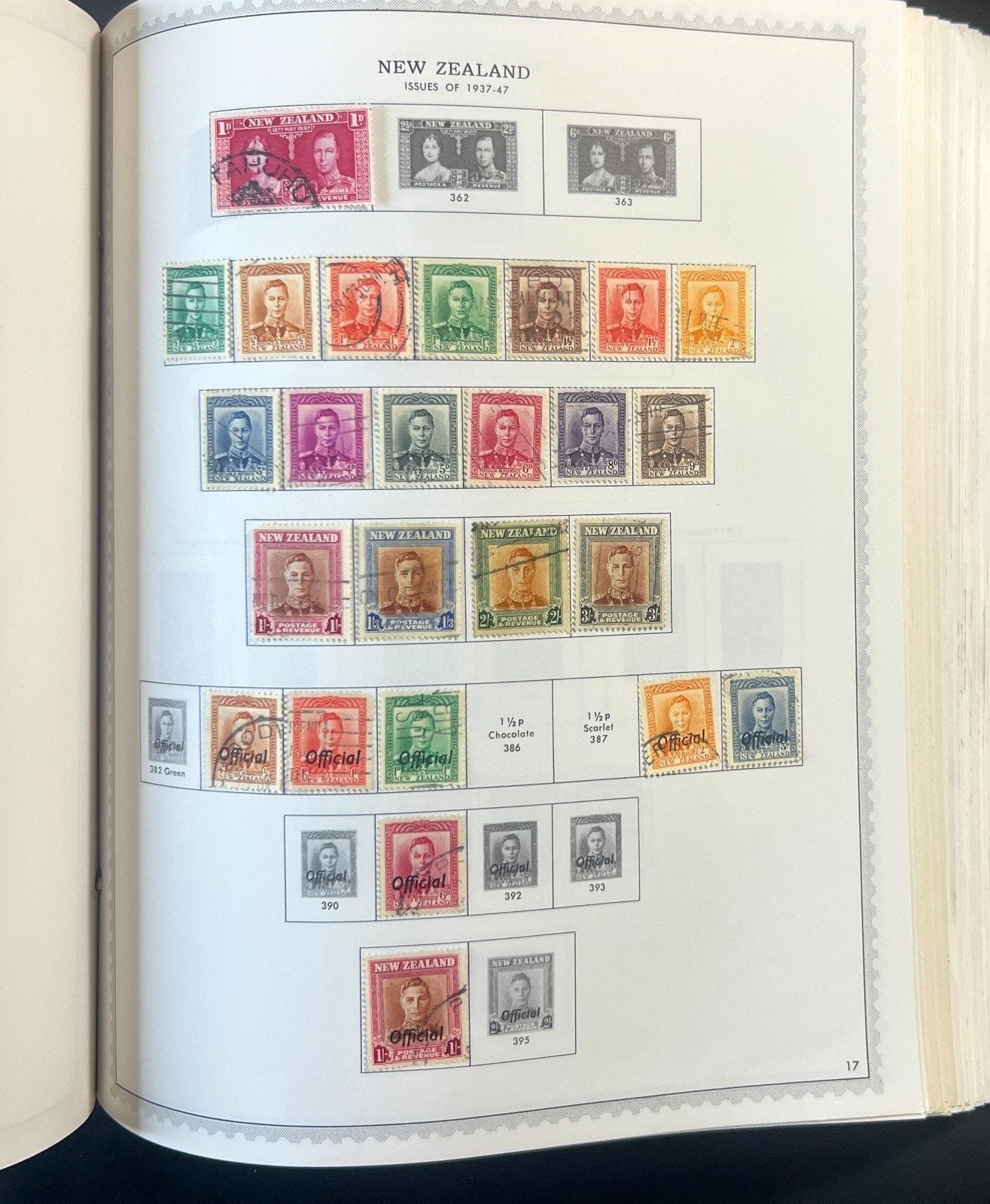 Australia & New Zealand Stamp Collection Minkus Specialty Album Used ZAYIX