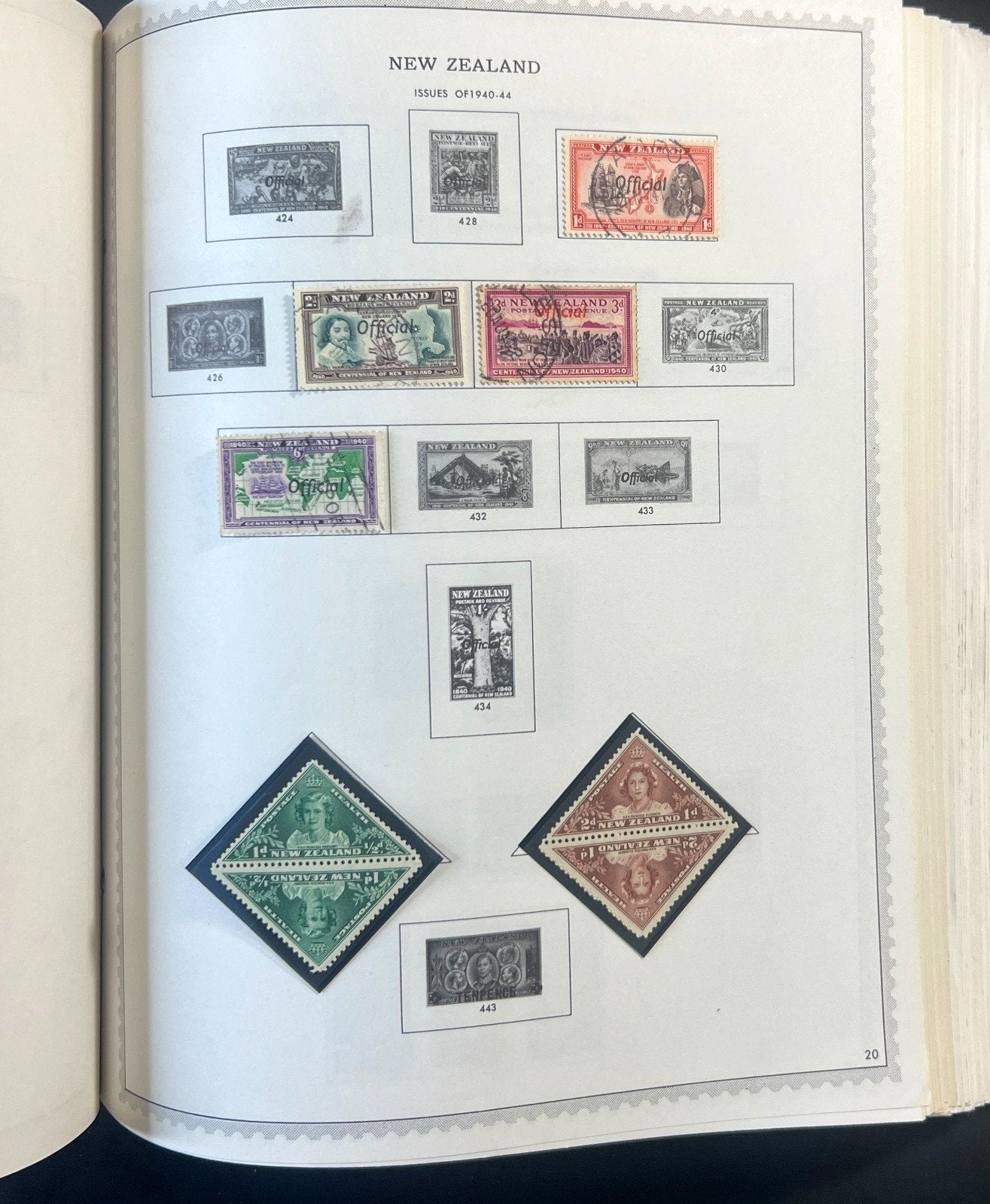 Australia & New Zealand Stamp Collection Minkus Specialty Album Used ZAYIX