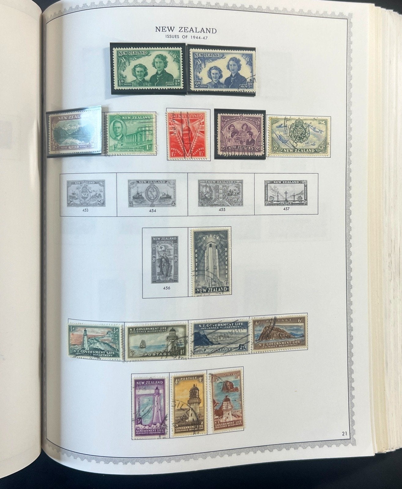 Australia & New Zealand Stamp Collection Minkus Specialty Album Used ZAYIX