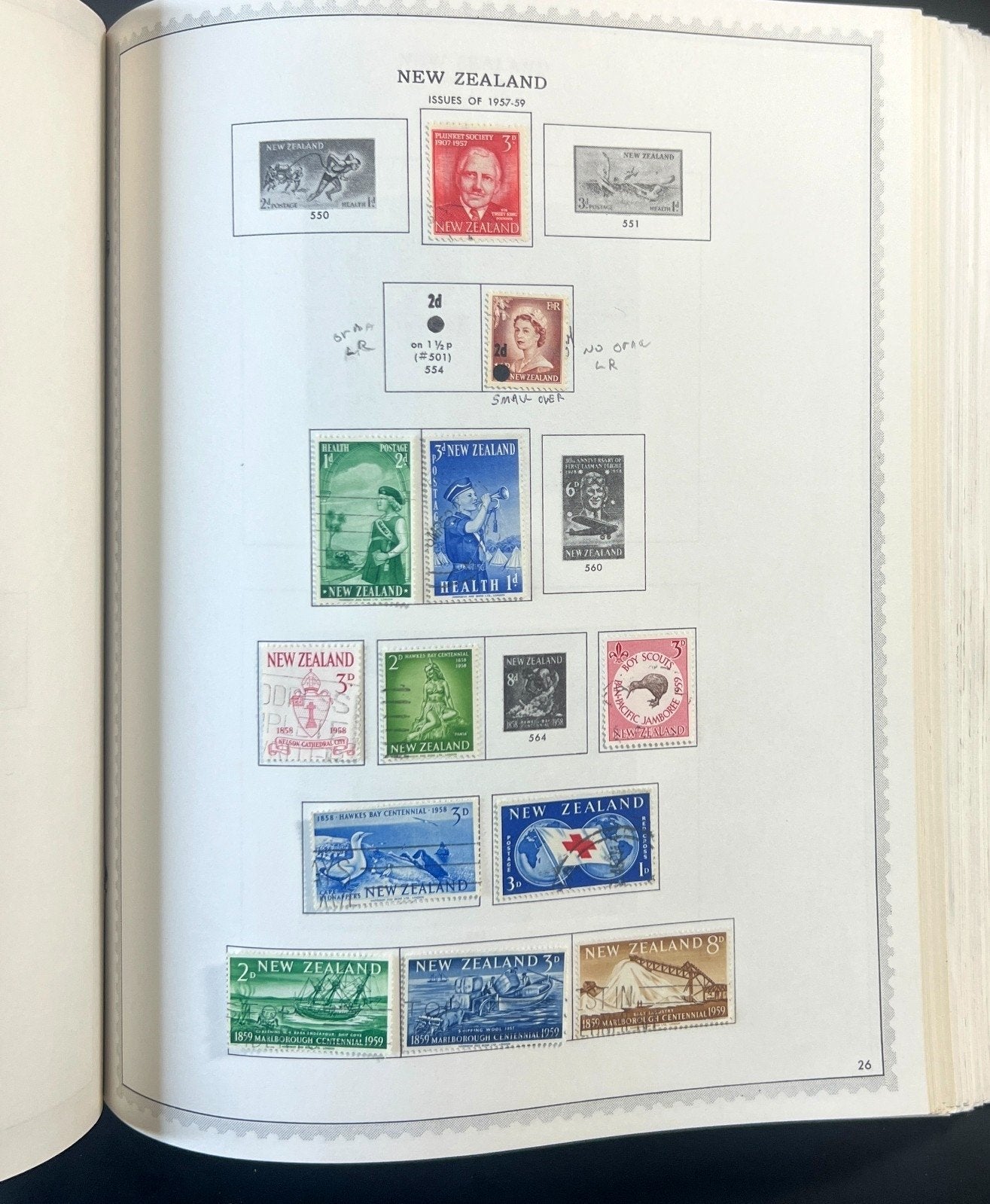Australia & New Zealand Stamp Collection Minkus Specialty Album Used ZAYIX