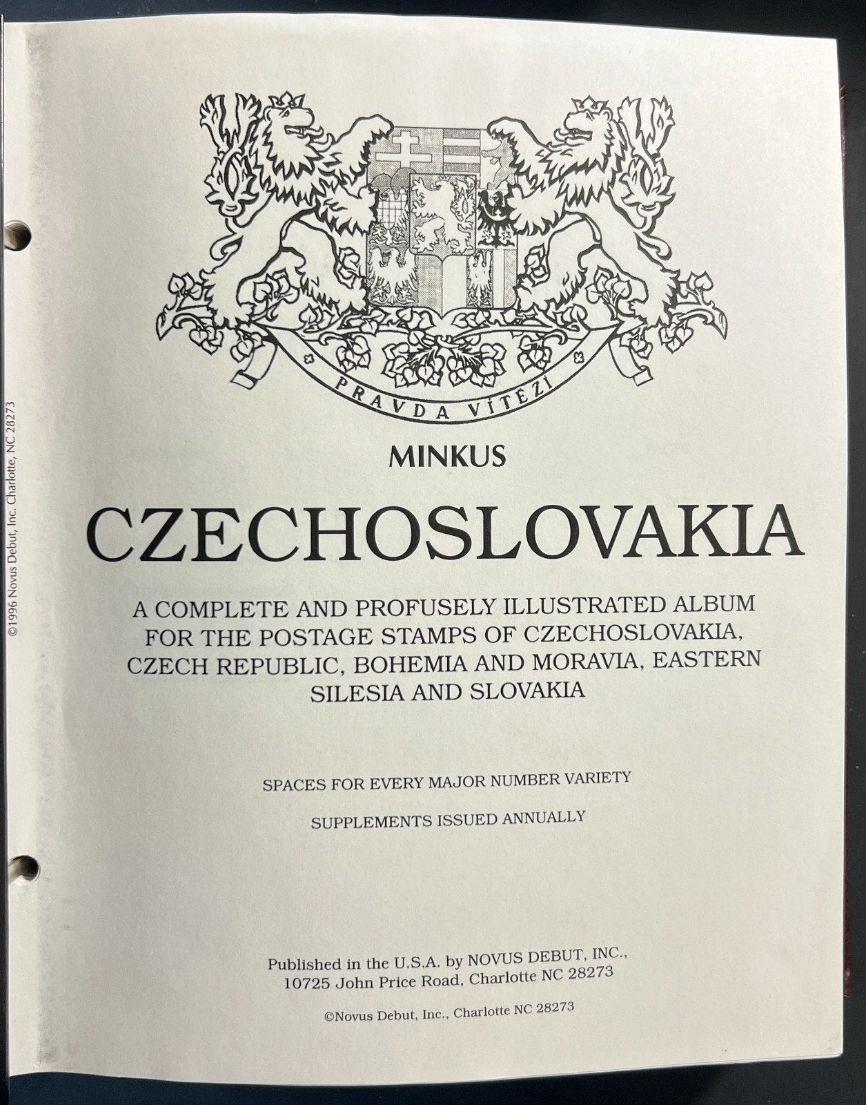 Czechoslovakia Stamp Collection Minkus Specialty Album Used ZAYIX