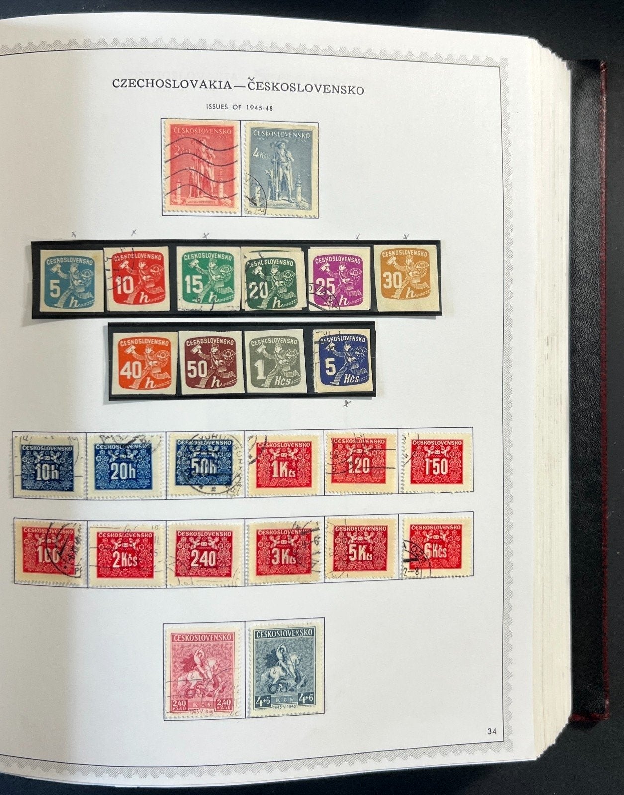 Czechoslovakia Stamp Collection Minkus Specialty Album Used ZAYIX